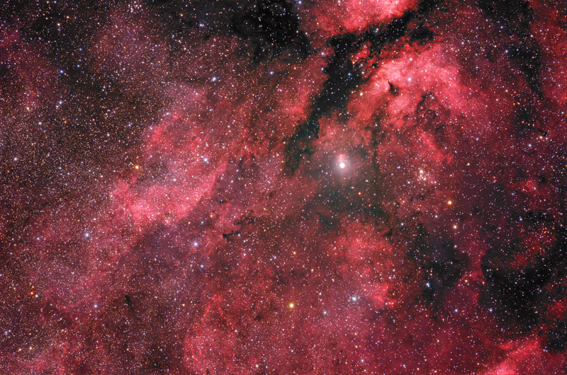 Gamma Cygni Area in HaRGB